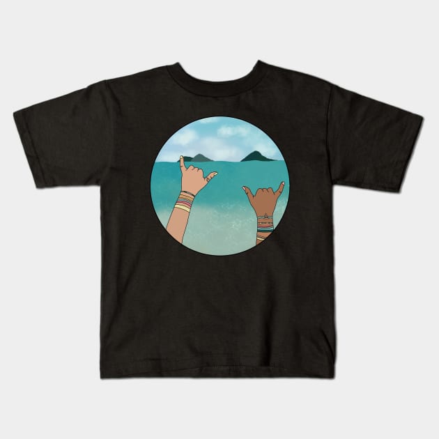 Copy of tropical design Kids T-Shirt by morgananjos